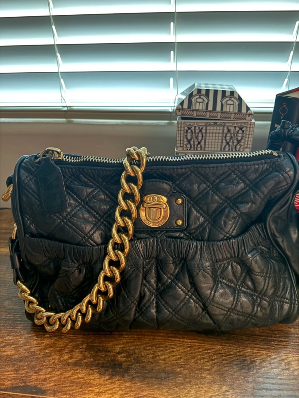 Quilted Vintage Marc Jacobs with Gold Chain